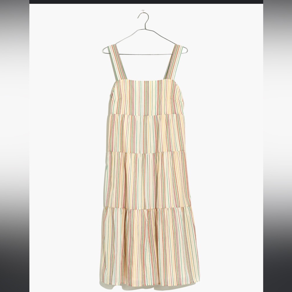 Madewell Multicolor Striped Midi Dress